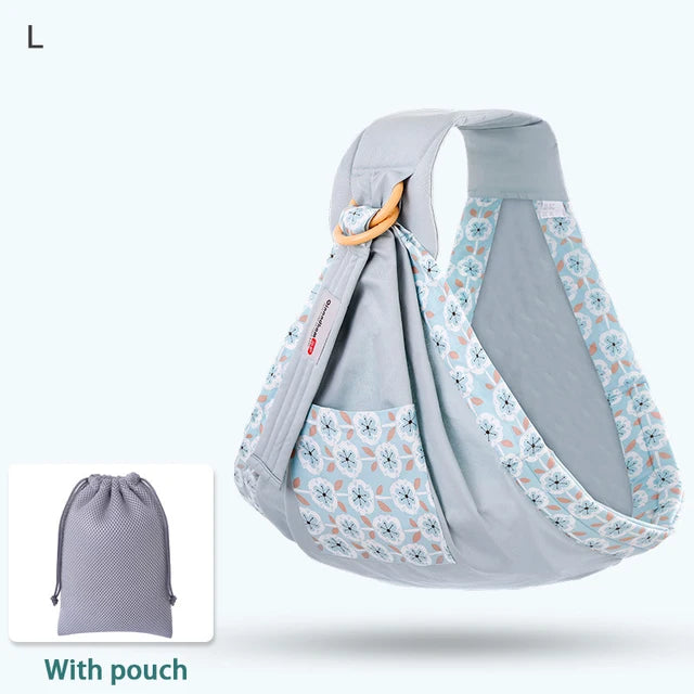 Baby Wrap Newborn Sling Dual Use Infant Nursing Cover Carrier -  Peekaboo Paradise