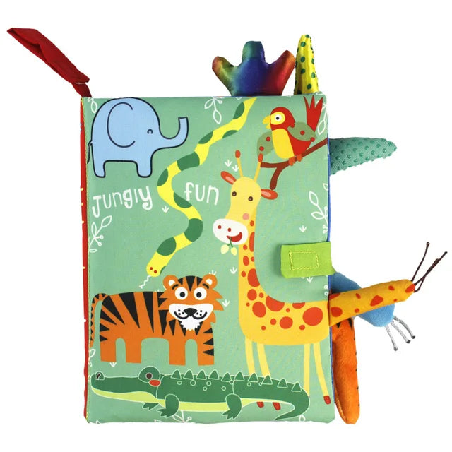 Parent-Child Interaction Puzzle Fabric Book -  Peekaboo Paradise